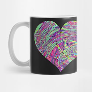 Glitter acid heart Mug